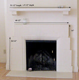 Fireplace Mantel and Shelf (cement panels)