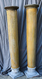 Two wooden Doric Columns c1911